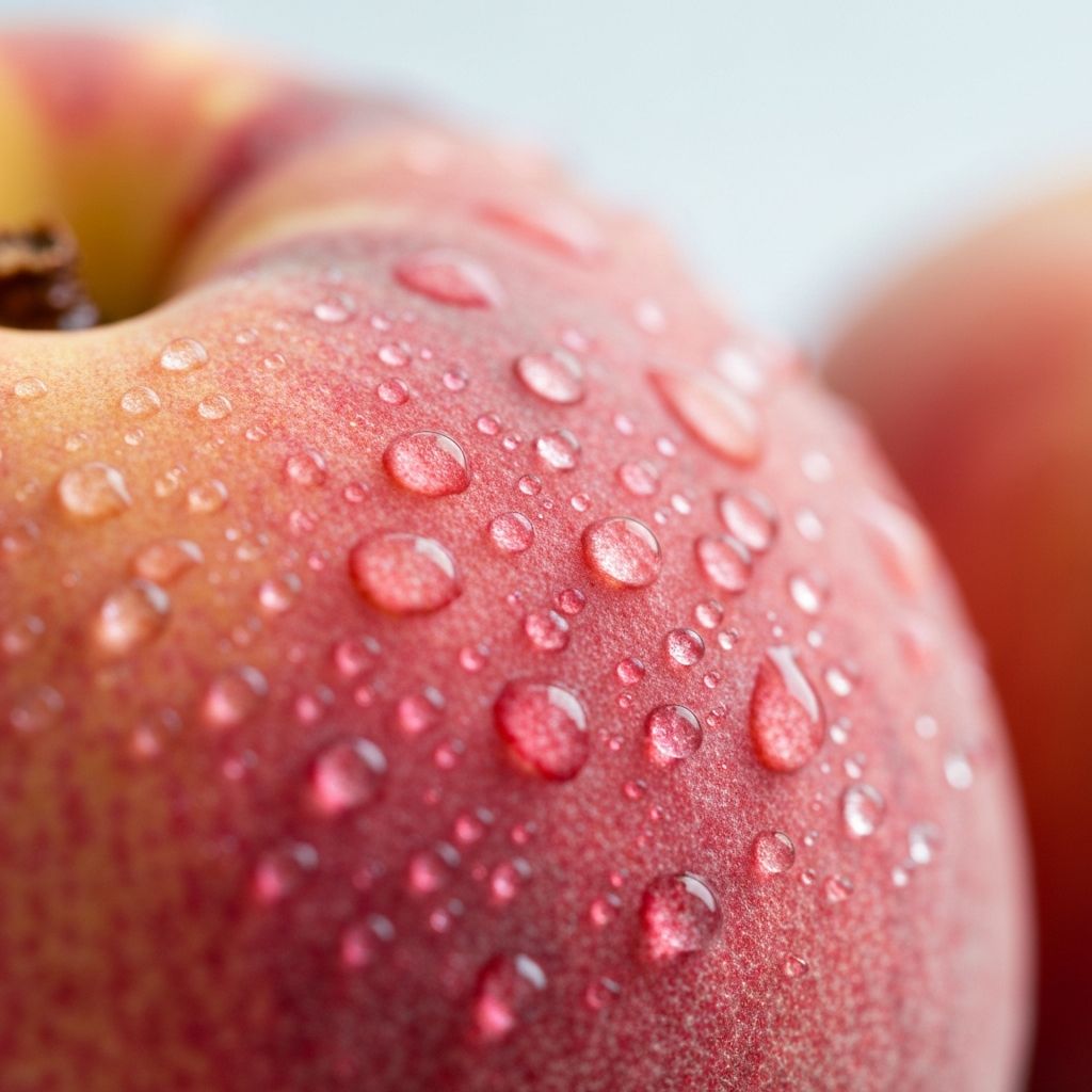 Macro close-up of water droplets